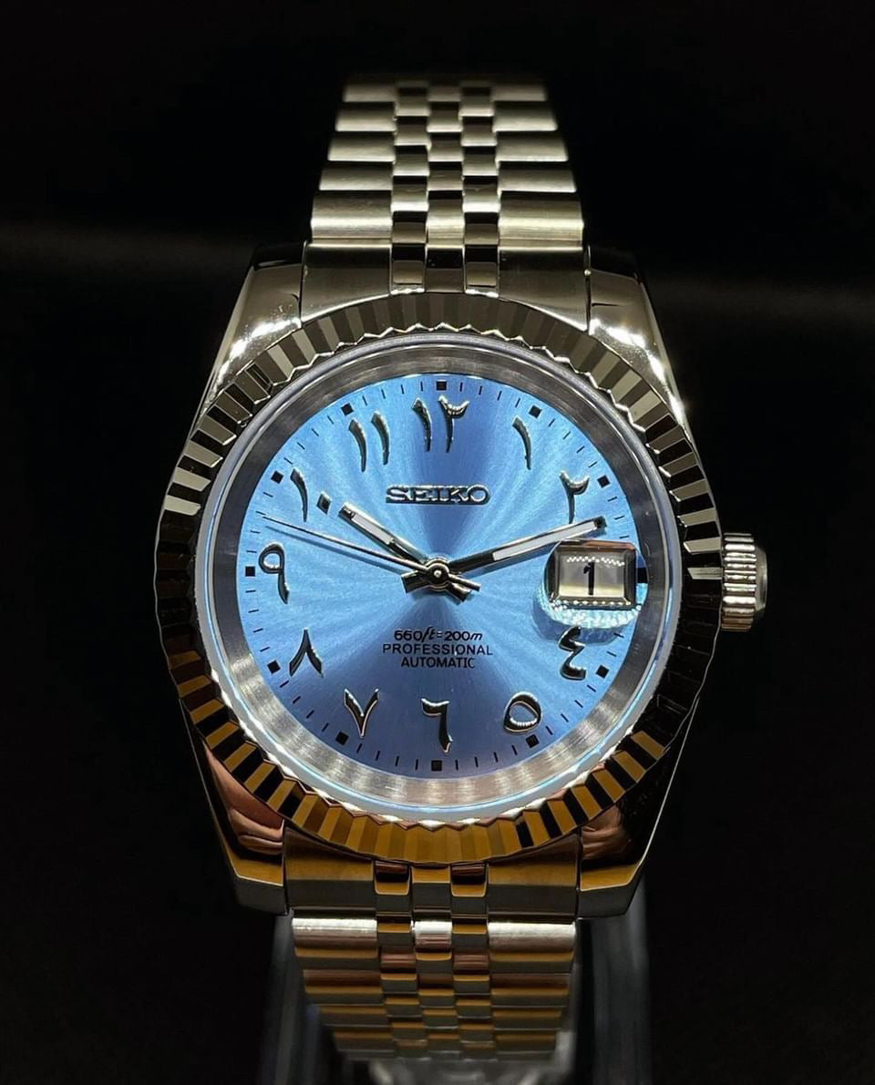 SeikoJust - Baby Blue Arabic Dial