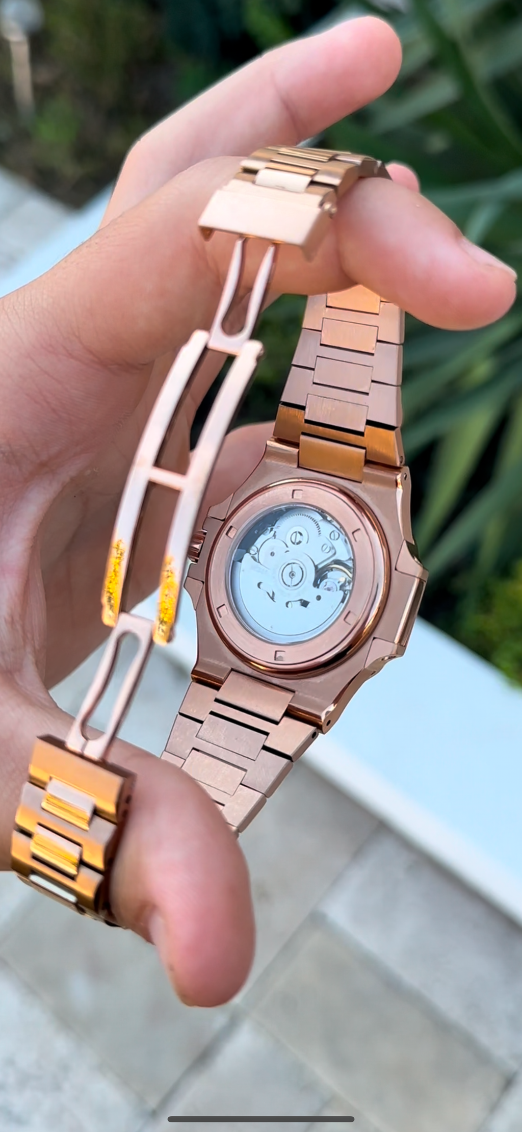 Nautiko Open Heart Rose- Nh35 Seiko Automatic