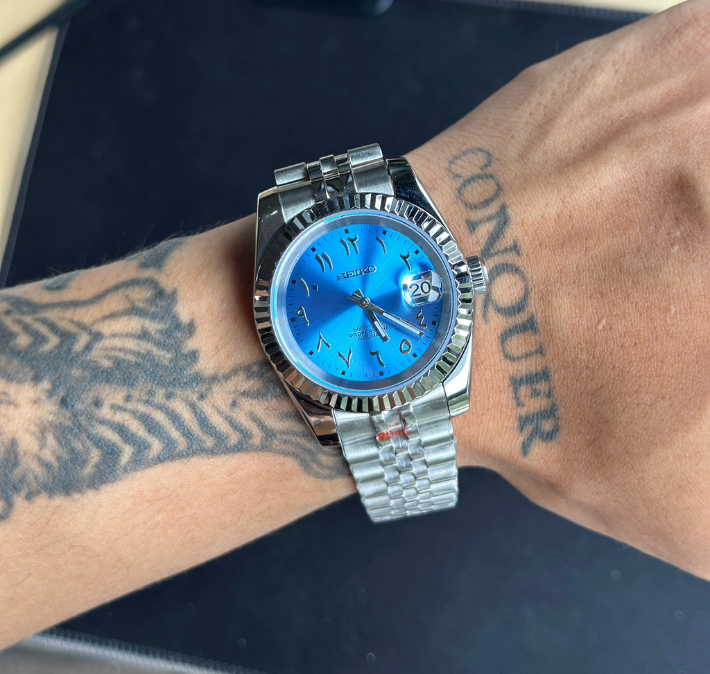 SeikoJust - Baby Blue Arabic Dial