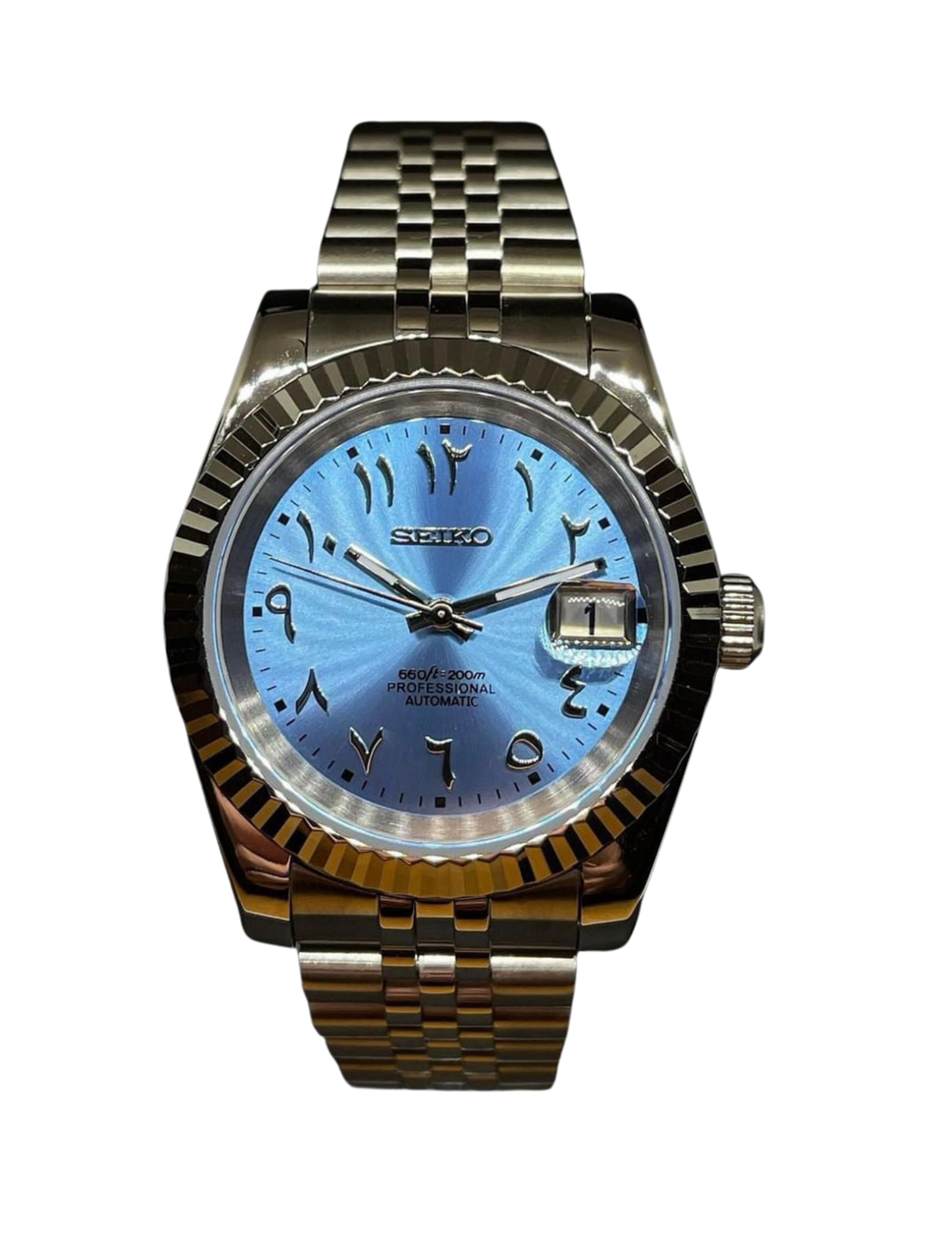 SeikoJust - Baby Blue Arabic Dial