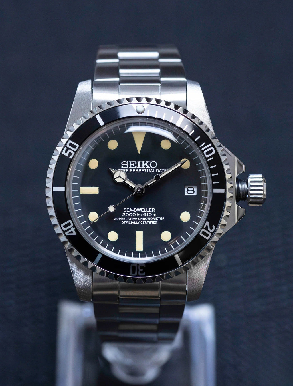 Seiko Mod Submariner Black Vintage (Only 250 Pcs Available)
