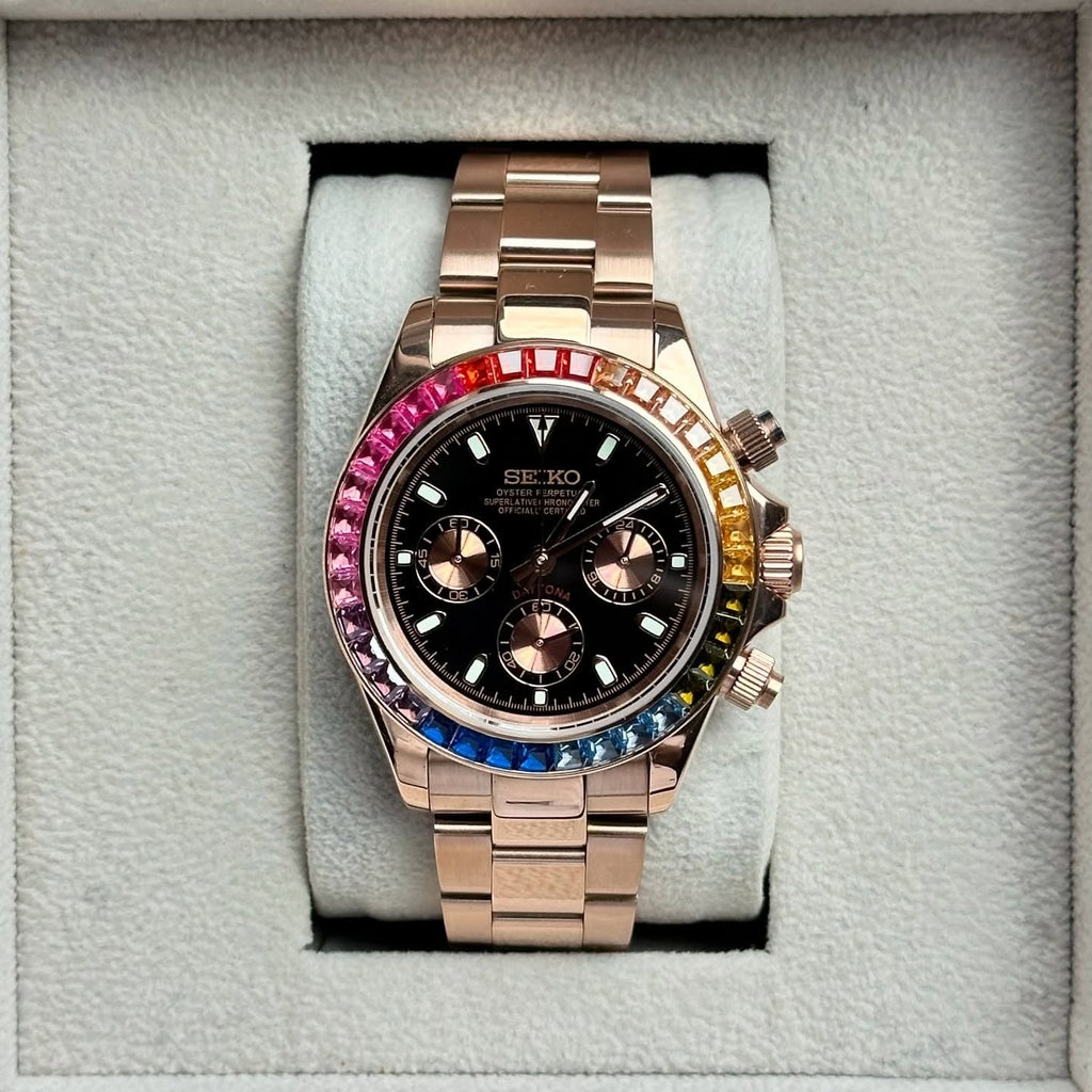 Seiko Mod Daytona Rainbow Chronograph
