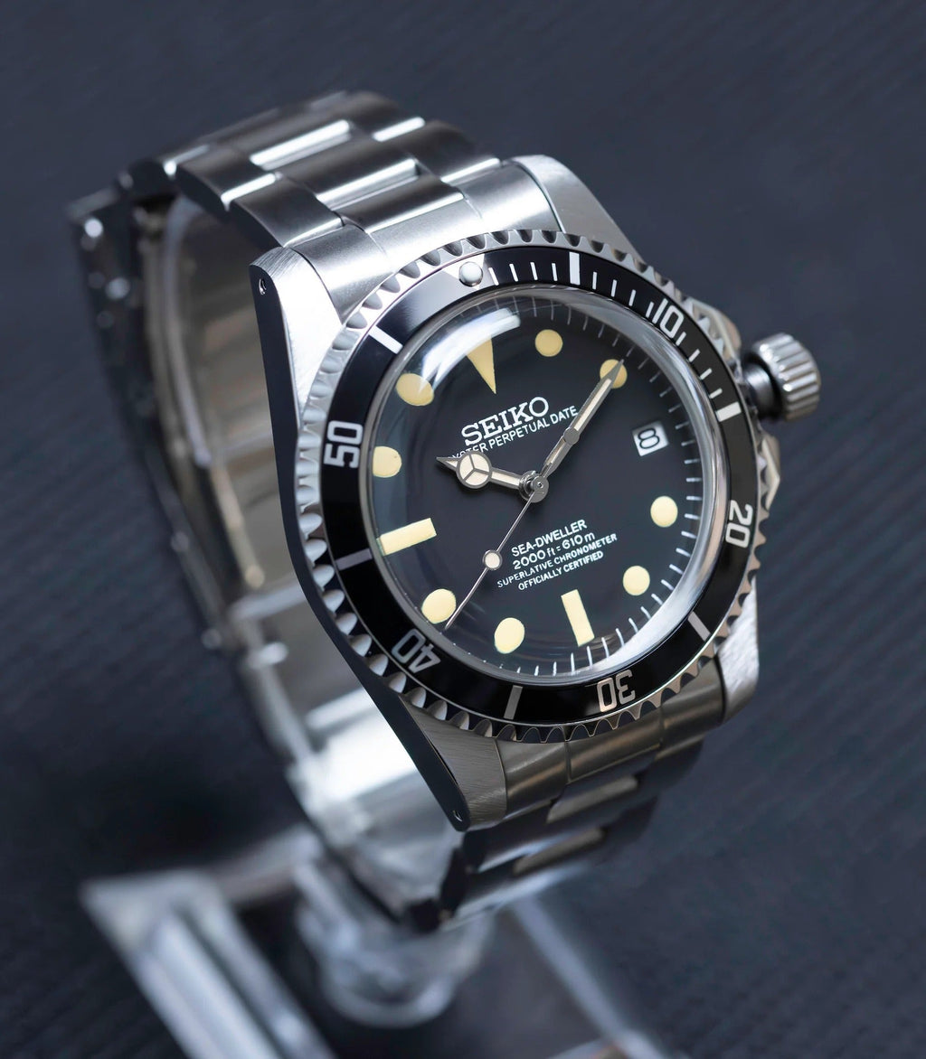 Seiko Mod Submariner Black Vintage (Only 250 Pcs Available)